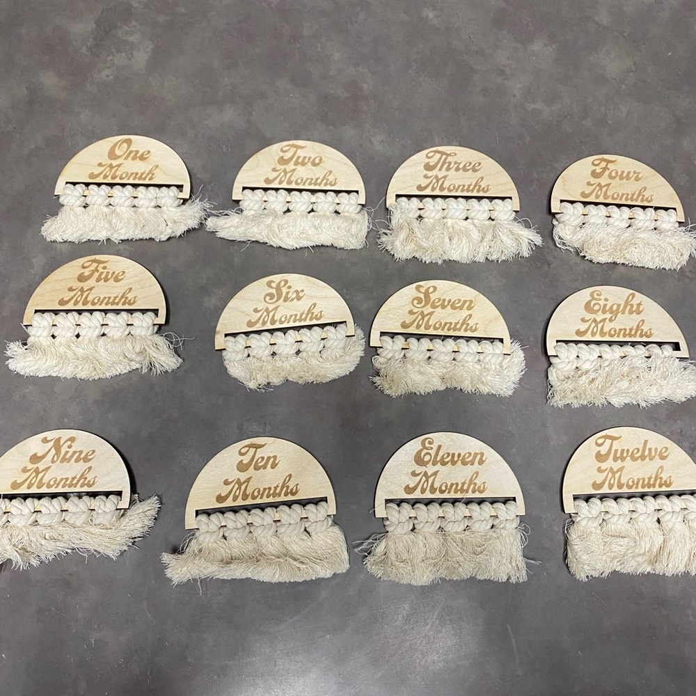 Boho fringe 12 months of milestones